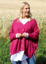 Hattie Knitted Cardigan Berry Berry - Hattie Knitted Cardigan Berry