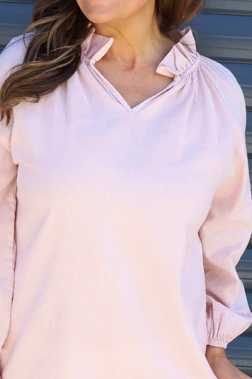 Charmaine Linen Top Pink - Image 3