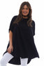 Marion Rolled Sleeve Tunic Black