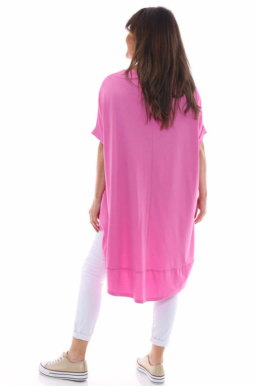 Marion Rolled Sleeve Tunic Fuchsia - Image 6