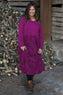 Jillian Pattern Cotton Dress Berry