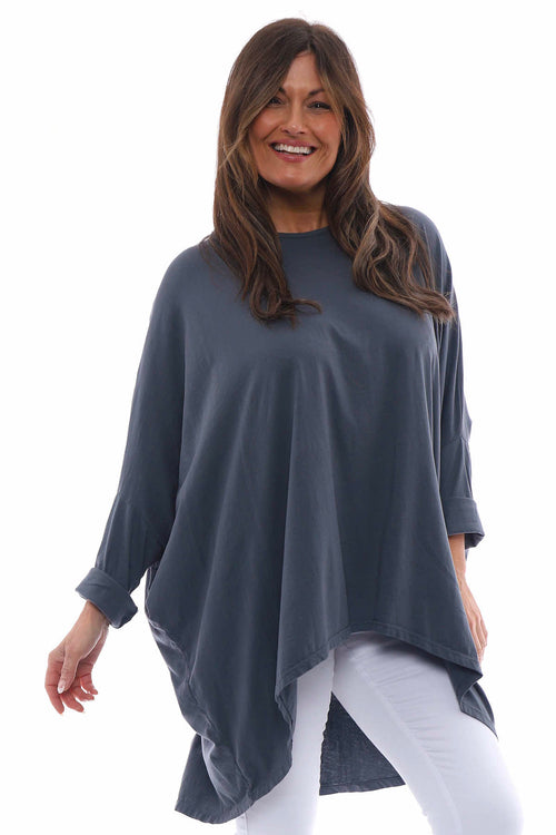 Slouch Jersey Top Mid Grey - Image 2