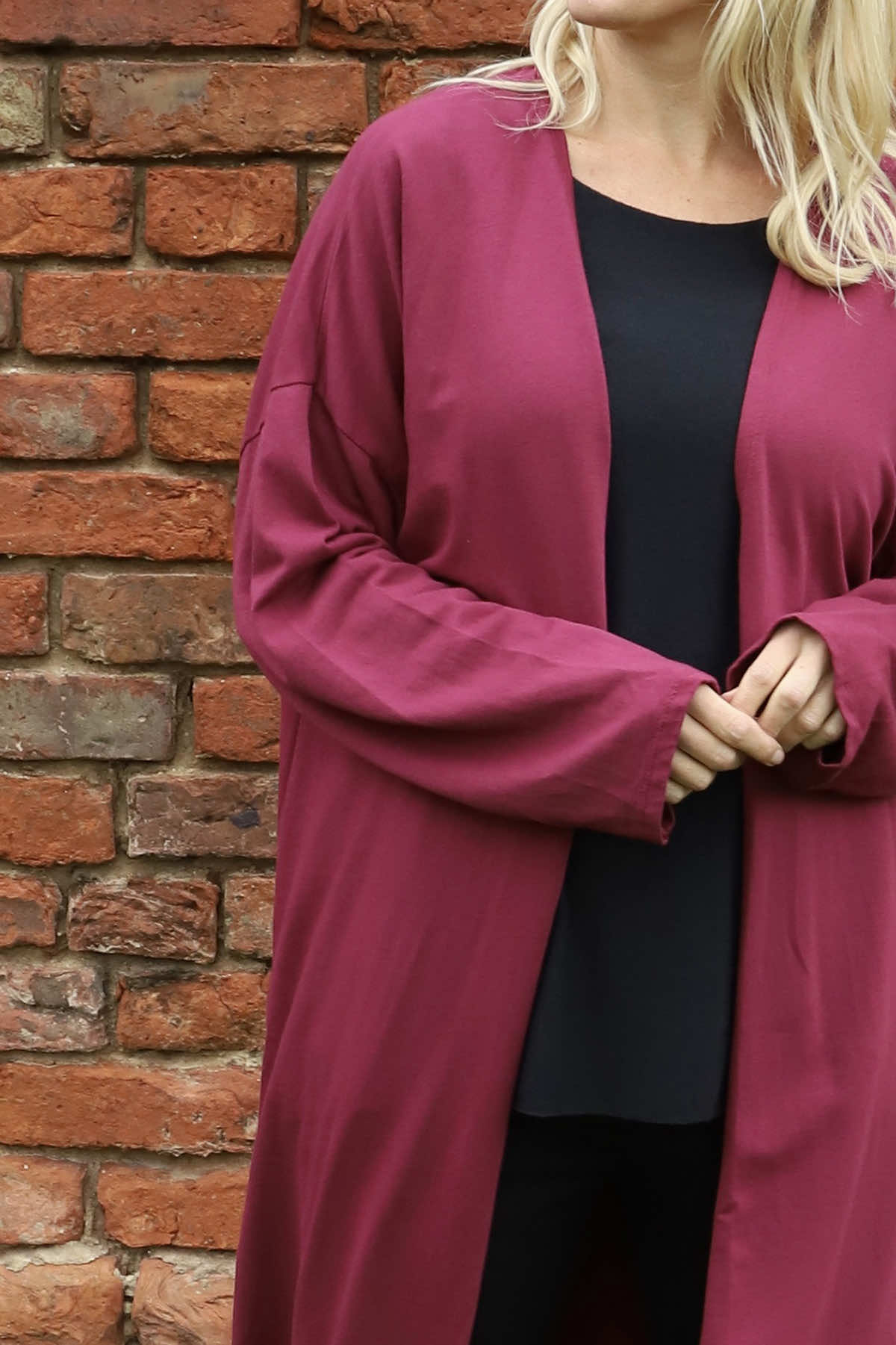 Halette Cotton Jacket Wine