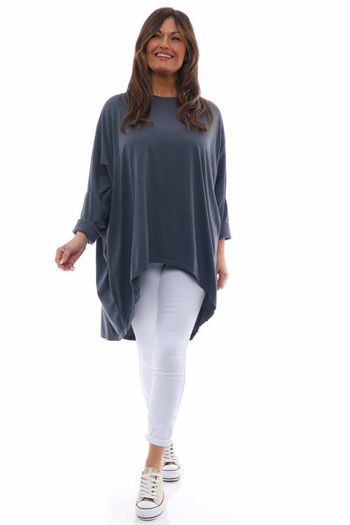 Slouch Jersey Top Mid Grey - Image 1