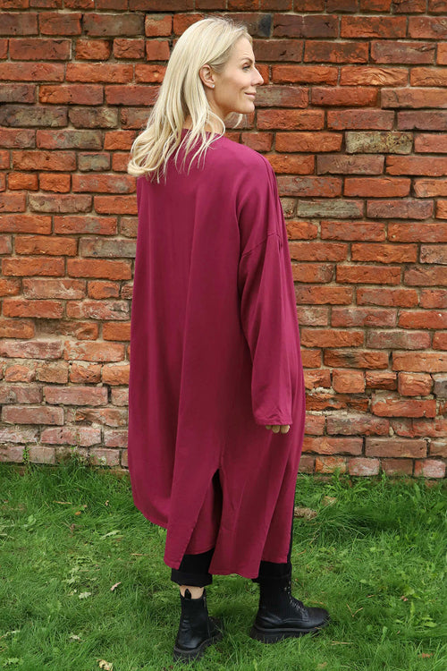 Halette Cotton Jacket Wine - Image 4