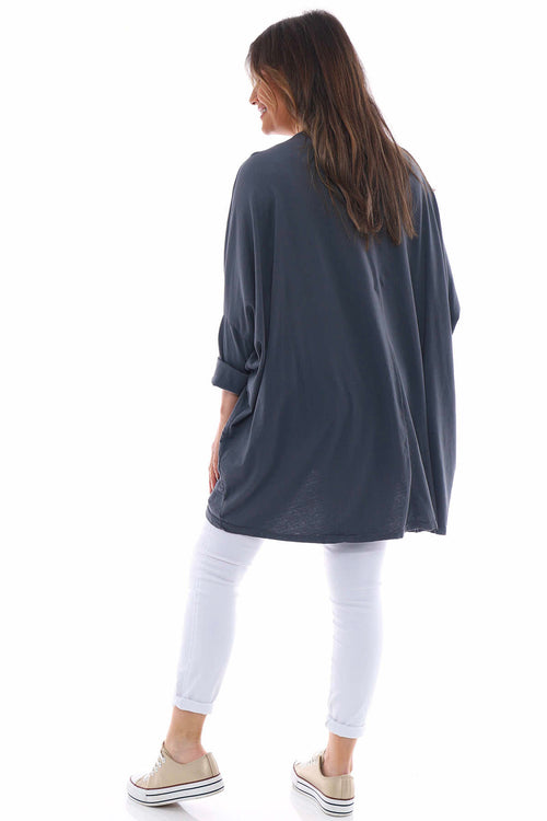 Slouch Jersey Top Mid Grey - Image 6