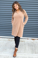 Irina Cord Collared Tunic Camel Camel - Irina Cord Collared Tunic Camel