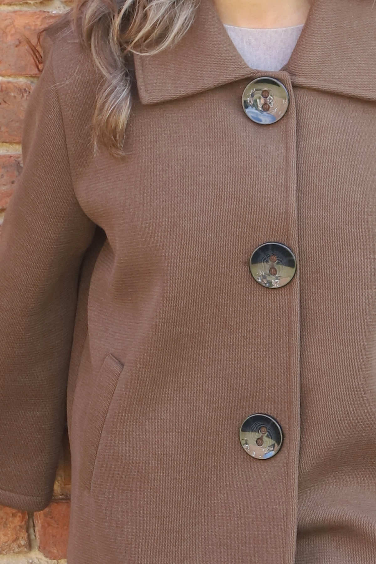 Marzia Button Jacket Cocoa