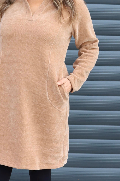 Irina Cord Collared Tunic Camel - Image 3