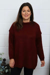Elaine Knitted Jumper Wine