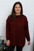 Elaine Knitted Jumper Wine