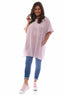 Millia Washed Linen Tunic Pink