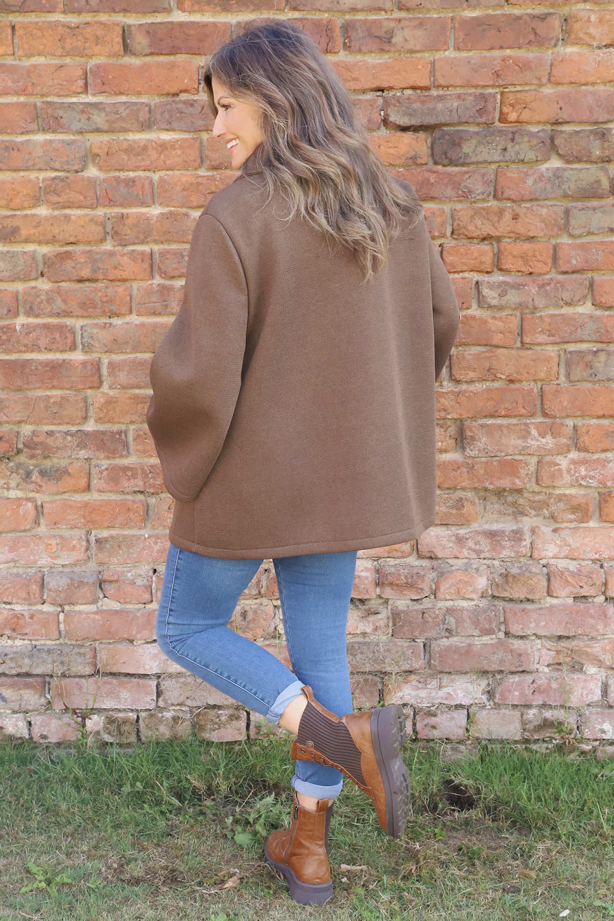 Marzia Button Jacket Cocoa