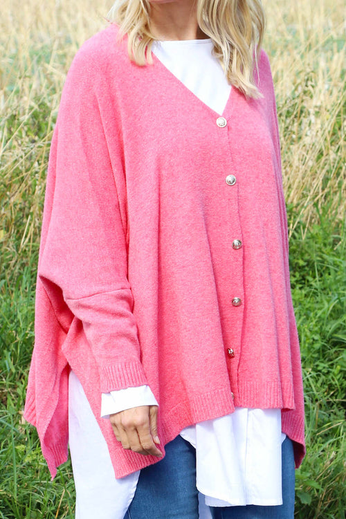 Hattie Knitted Cardigan Fuchsia - Image 3