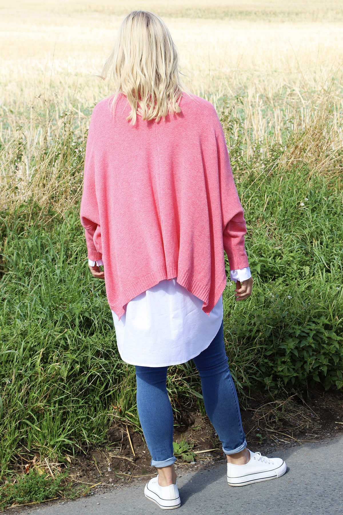 Hattie Knitted Cardigan Fuchsia