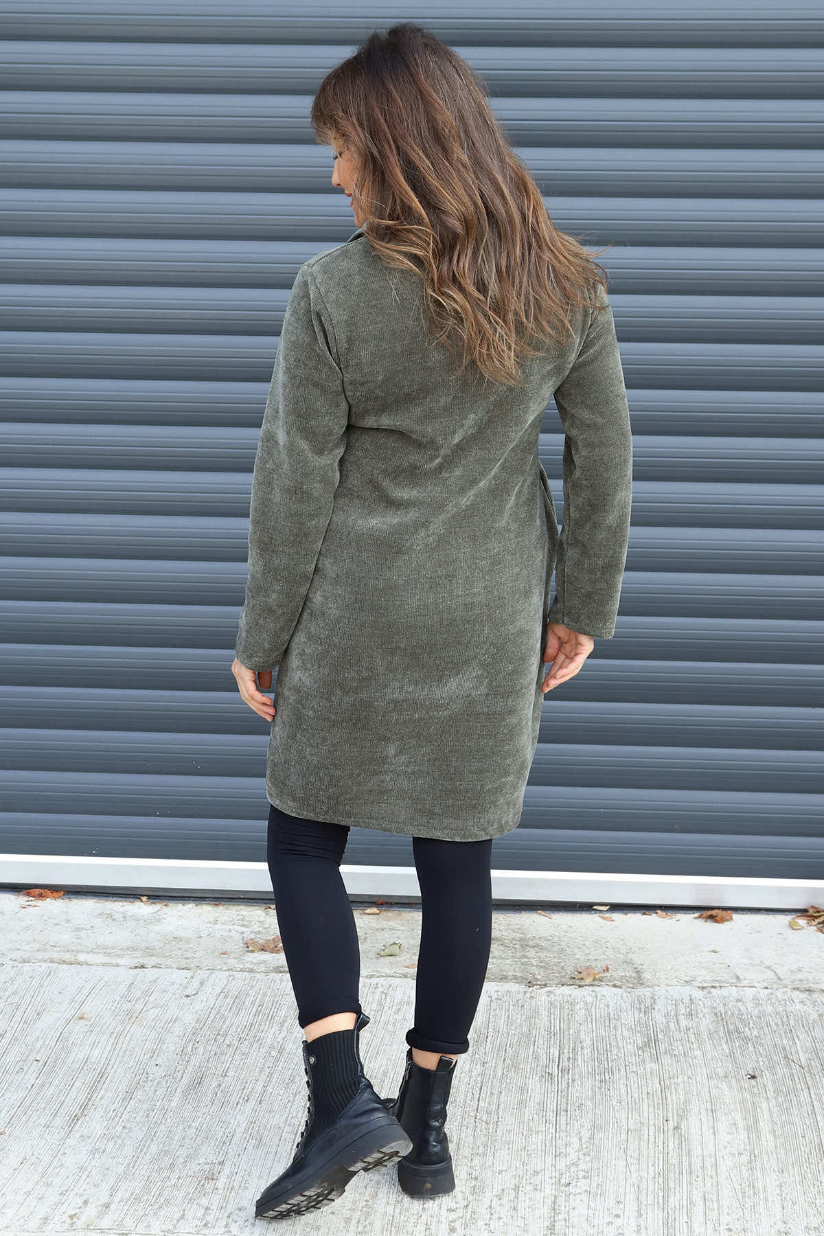 Irina Cord Collared Tunic Khaki