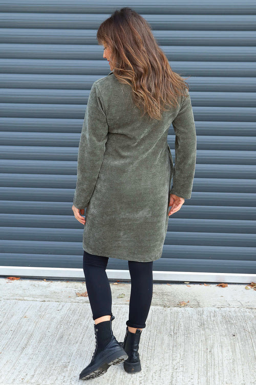 Irina Cord Collared Tunic Khaki - Image 4