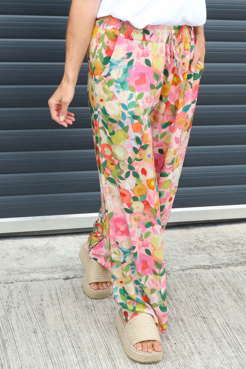 Lelia Print Trousers Pink - Image 3