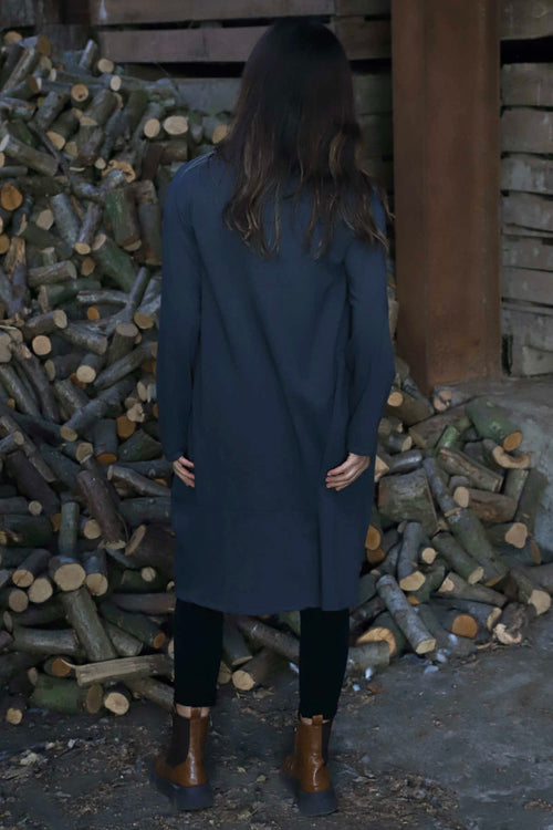 Simone Cotton Dress Charcoal - Image 4