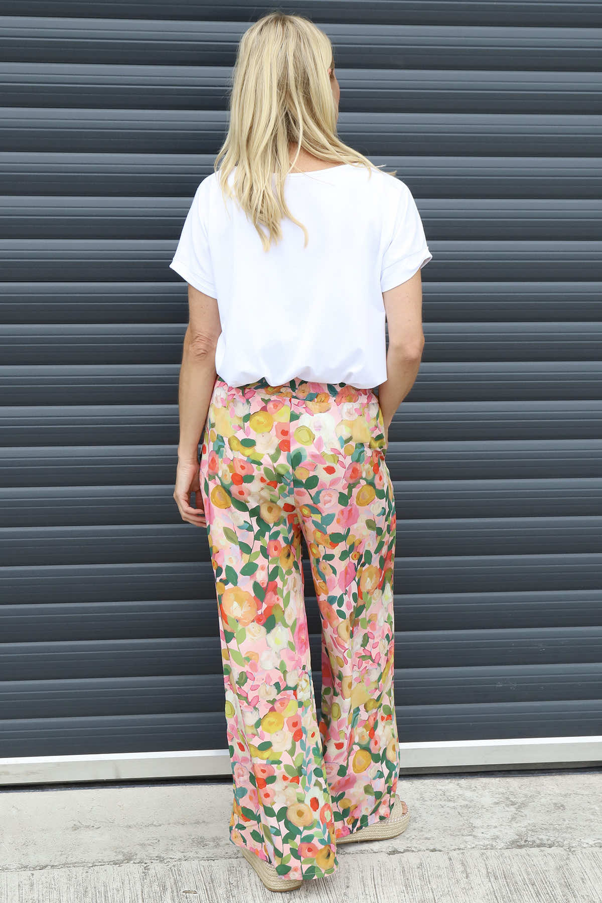 Lelia Print Trousers Pink