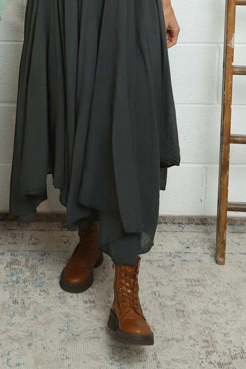 Danisha Cotton Dress Co-Ord Mid Grey - Image 3