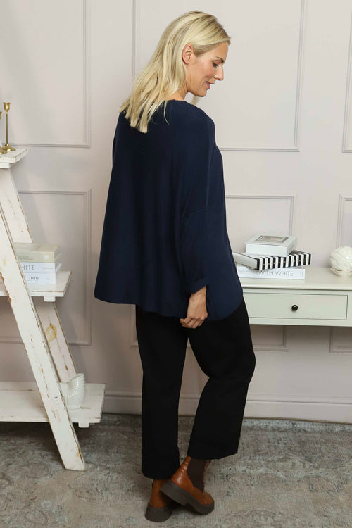 Lillian Bow Jumper Navy - Image 4