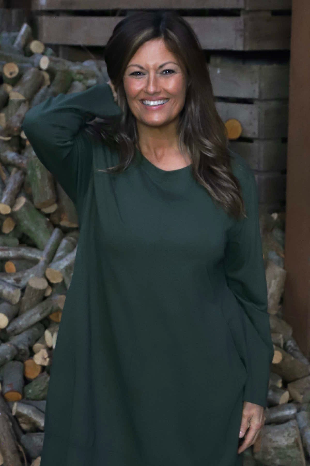 Simone Cotton Dress Khaki