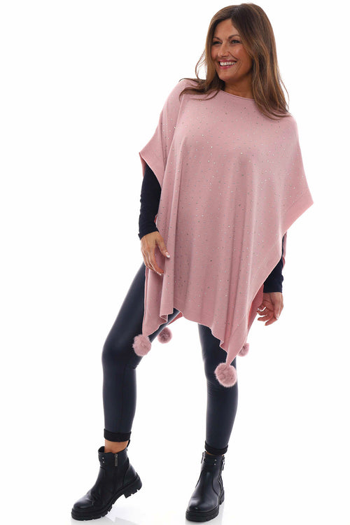 Lorcan Sparkle Poncho Pink - Image 1