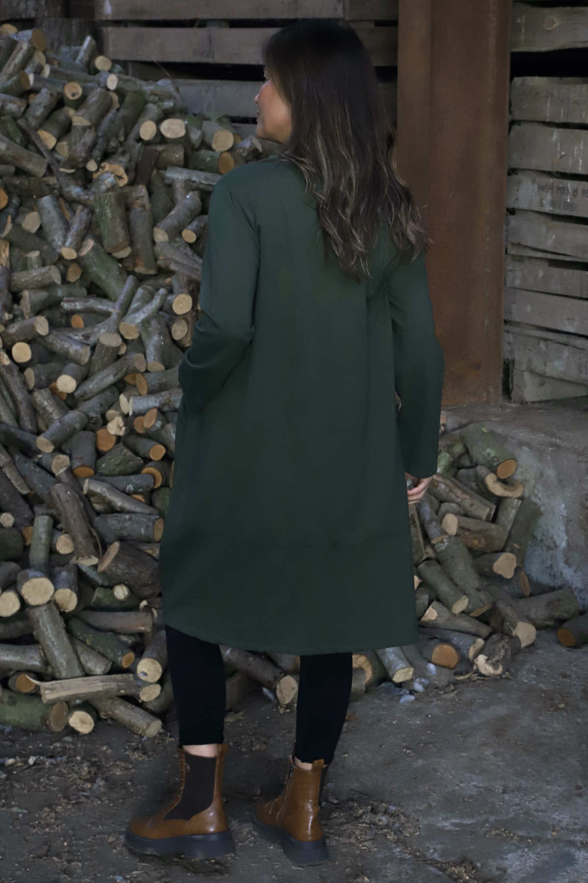 Simone Cotton Dress Khaki