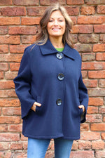 Marzia Button Jacket Navy Navy - Marzia Button Jacket Navy