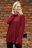 Tarka Cowl Neck Top Wine