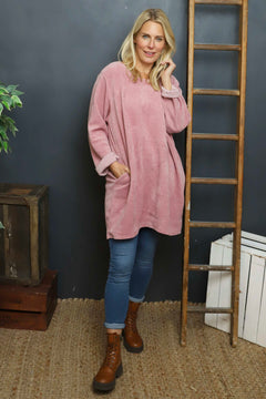 Ethel Cord Tunic Pink