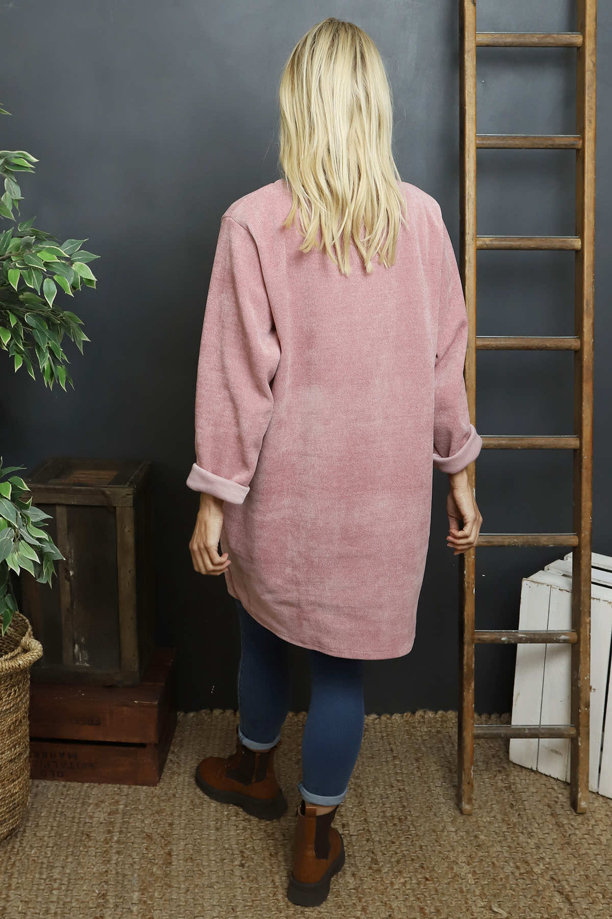 Ethel Cord Tunic Pink