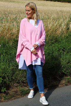 Hattie Knitted Cardigan Pink