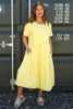Sandown Puffball Cotton Dress Yellow