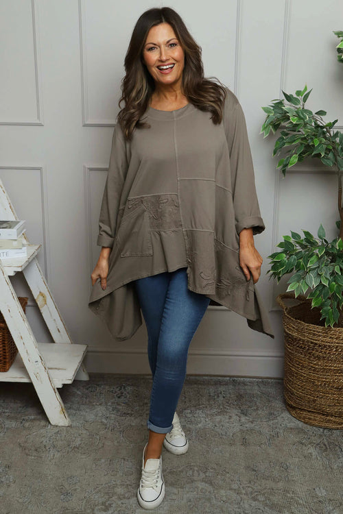 Berenice Cotton Top Mocha - Image 1