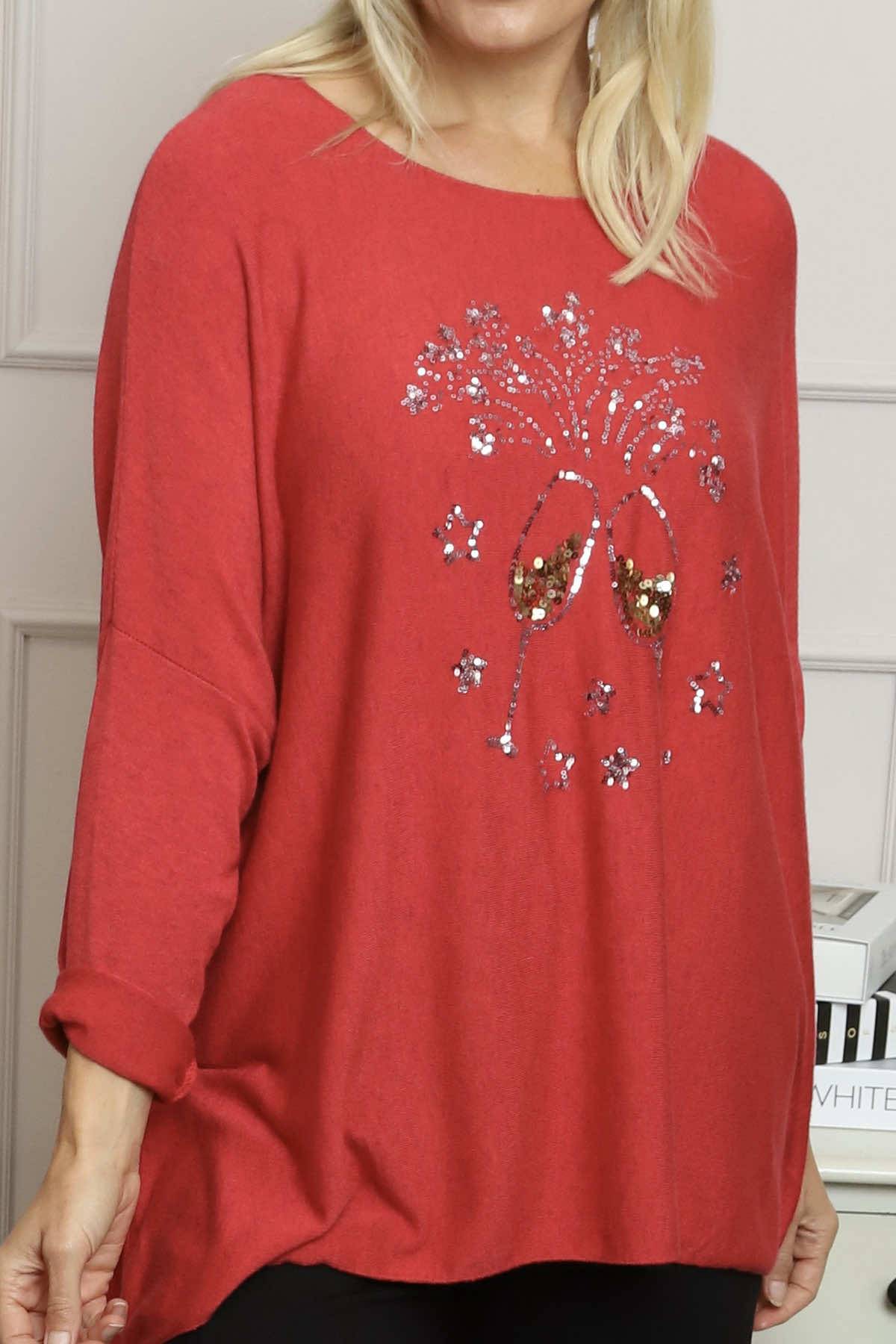 Lillian Cheers Jumper Red