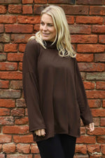 Tarka Cowl Neck Top Cocoa Cocoa - Tarka Cowl Neck Top Cocoa