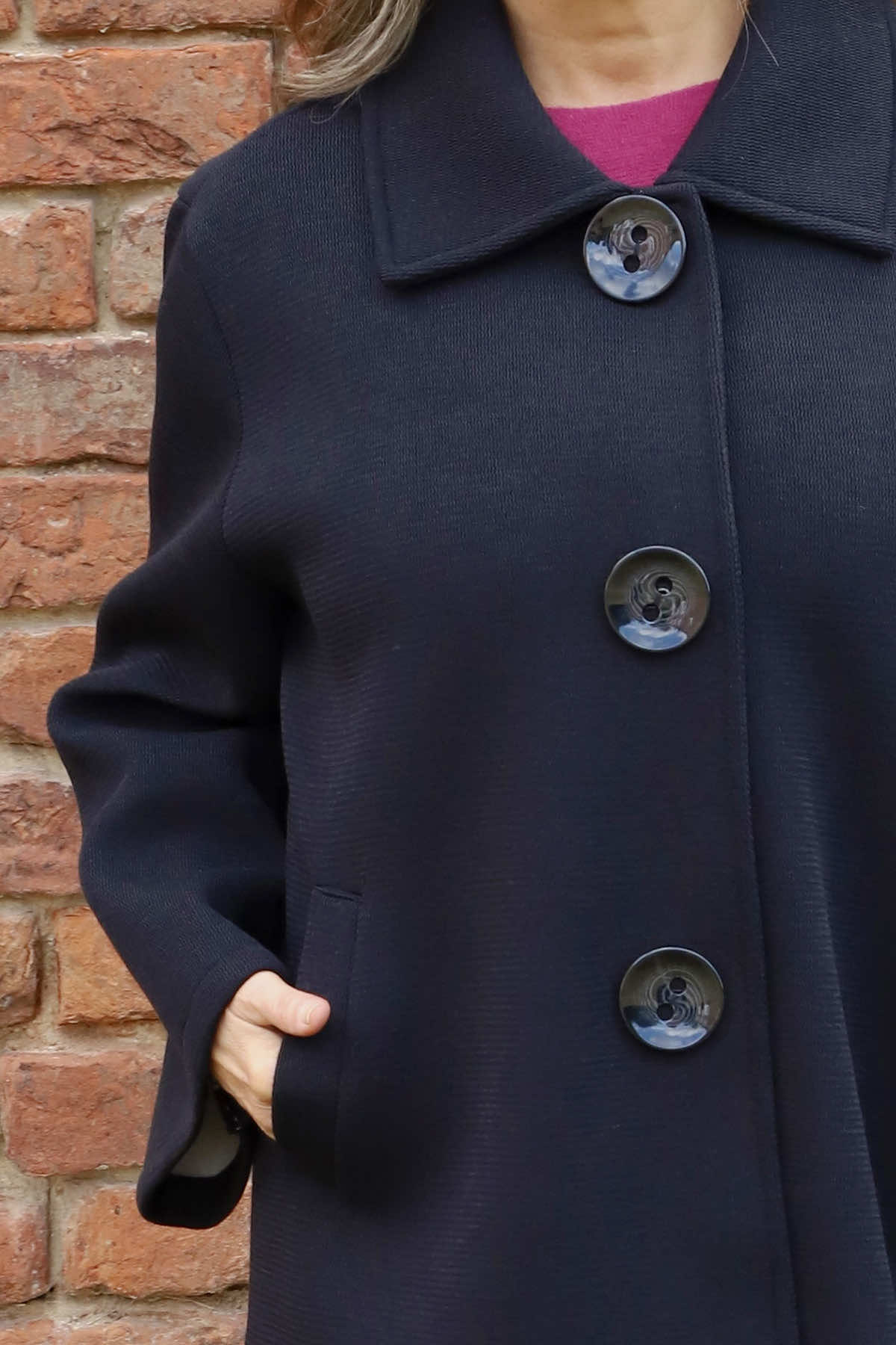 Marzia Button Jacket Black