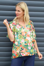 Luciella Print Top Khaki Khaki - Luciella Print Top Khaki