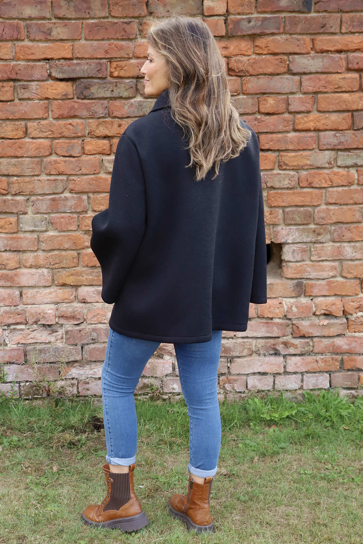 Marzia Button Jacket Black