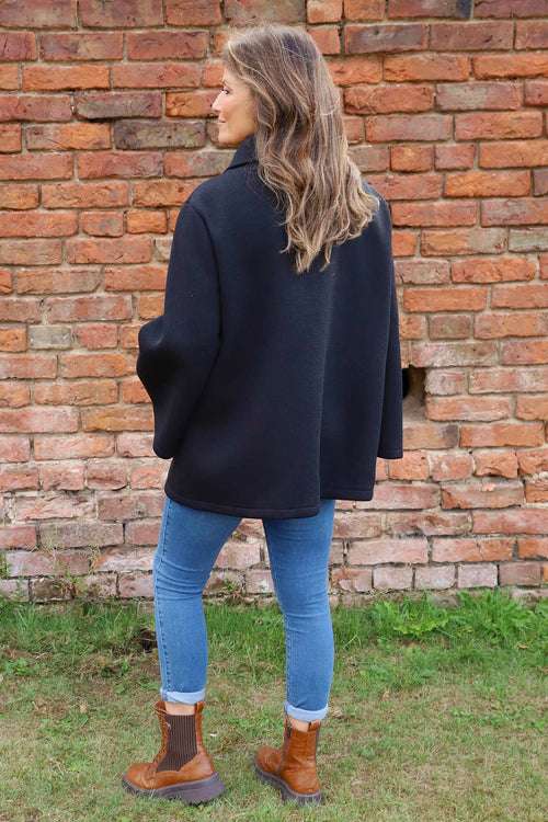 Marzia Button Jacket Black - Image 4