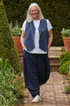 Maryam Linen Waistcoat Navy