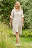 Beadnell Stripe Linen Tunic Stone