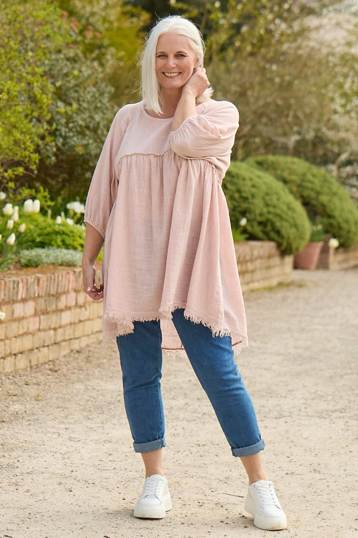 Kadenzia Cotton Tunic Pink