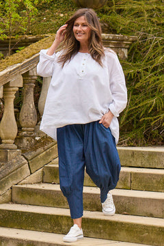 Olwen Denim Trousers Mid Denim