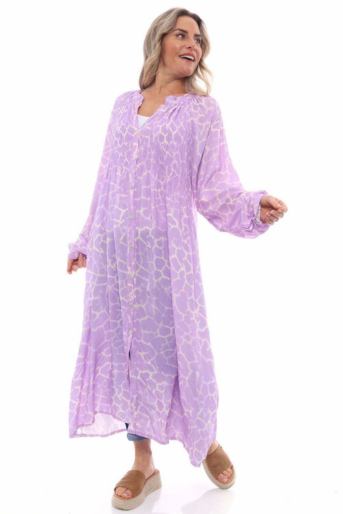 Barrie Print Dress Lilac