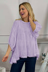 Bingham Tiered Cotton Top Lilac