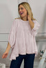 Bingham Tiered Cotton Top Pink