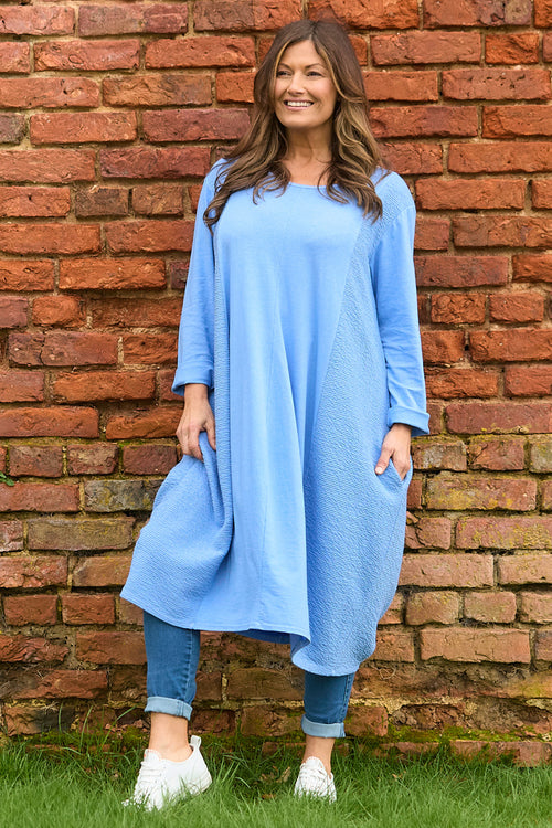 Denby Cotton Dress Powder Blue - Image 1